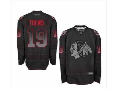 nhl jerseys chicago blackhawks #19 toews black[number black-red]