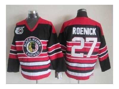 nhl jerseys chicago blackhawks #27 roenick black-red[75th]