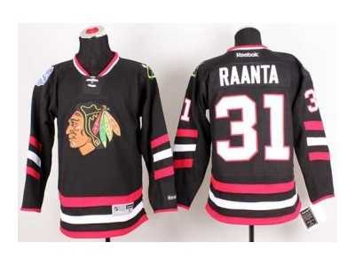 nhl jerseys chicago blackhawks #31 raanta black[2014 new stadium][raanta]