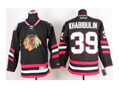 nhl jerseys chicago blackhawks #39 khabibulin black[2014 new stadium][khabibulin]