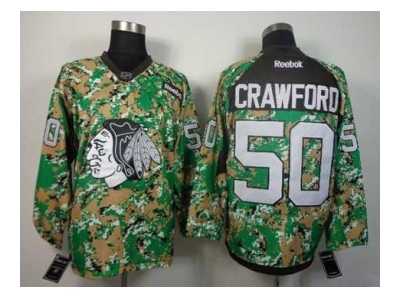 nhl jerseys chicago blackhawks #50 crawford camo