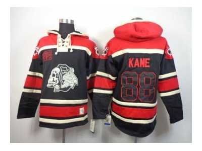 nhl jerseys chicago blackhawks #88 kane red-black[pullover hooded sweatshirt][the skeleton head]