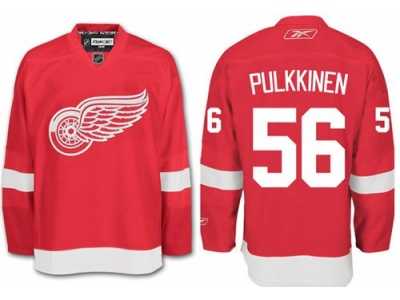 Detroit Red Wings #56 Teemu Pulkkinen Red Stitched NHL Jersey