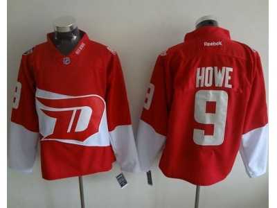 Detroit Red Wings #9 Gordie Howe Red 2016 Stadium Series Stitched NHL Jersey