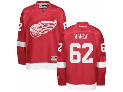 Men's Reebok Detroit Red Wings #62 Thomas Vanek Authentic Red Home NHL Jersey