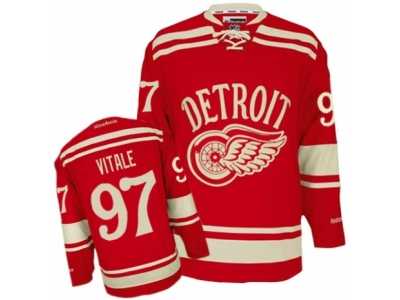 Men's Reebok Detroit Red Wings #97 Joe Vitale Authentic Red 2014 Winter Classic NHL Jersey