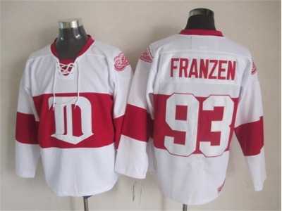 NHL Detroit Red Wings #93 Franzen classic white jerseys