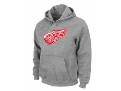 NHL Detroit Red Wings Big & Tall Logo Pullover Hoodie Grey