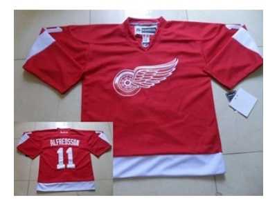 nhl jerseys detroit red wings #11 alfredsson red