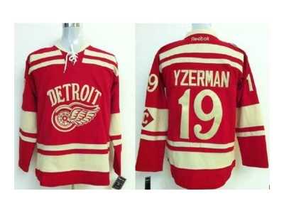 nhl jerseys detroit red wings #19 yzerman red[2014 winter classic]