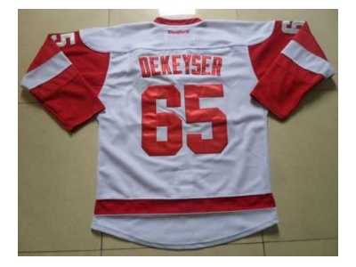 nhl jerseys detroit red wings #65 dekeyser white
