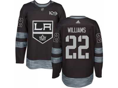 Los Angeles Kings #22 Tiger Williams Black 1917-2017 100th Anniversary Stitched NHL Jersey