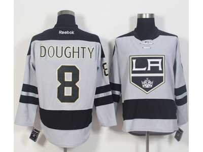Los Angeles Kings #8 Drew Doughty Gray Alternate Stitched NHL Jersey