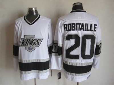 NHL Los Angeles Kings #20 Robitaille white Throwback Jerseys