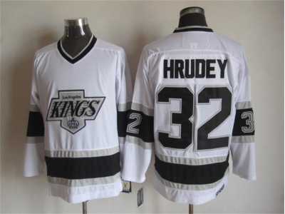 NHL Los Angeles Kings #32 Hrudey white Throwback Jerseys