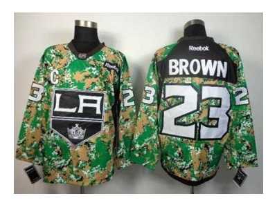 nhl jerseys los angeles kings #23 brown camo[patch C]