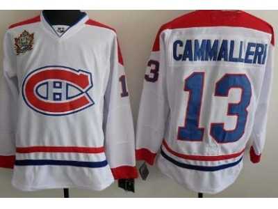 Montreal Canadiens #13 CAMMALLERI CH 2011 Heritage Classic Jersey White