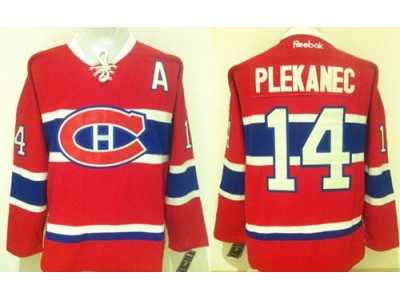 Montreal Canadiens #14 Tomas Plekanec Stitched Red New CH NHL Jersey