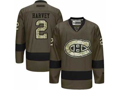 Montreal Canadiens #2 Doug Harvey Green Salute to Service Stitched NHL Jersey