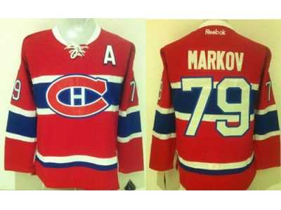 Montreal Canadiens #79 Andrei Markov Red New CH Stitched NHL Jersey