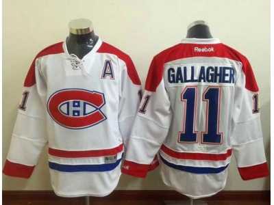 NHL Montreal Canadiens #11 Brendan Gallagher White Stitched Jerseys