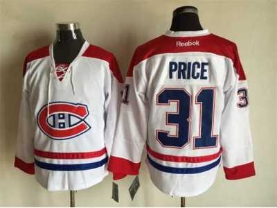 NHL Montreal Canadiens #31 Carey Price chalaza white jerseys