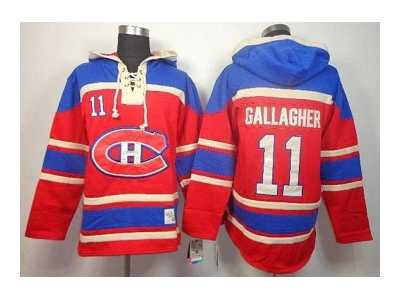nhl jerseys montreal canadiens #11 gallagher red[pullover hooded sweatshirt][gallagher]