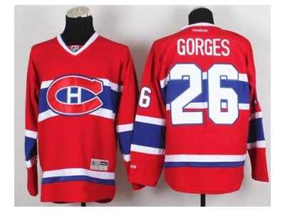 nhl jerseys montreal canadiens #26 gorges red