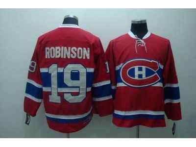 nhl montreal canadiens #19 robinson red
