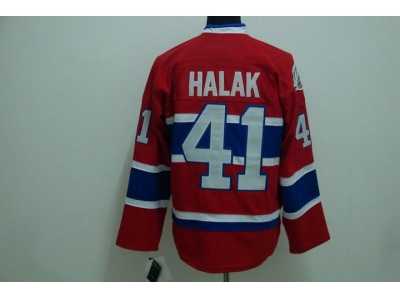 nhl montreal canadiens #41 halak red ch