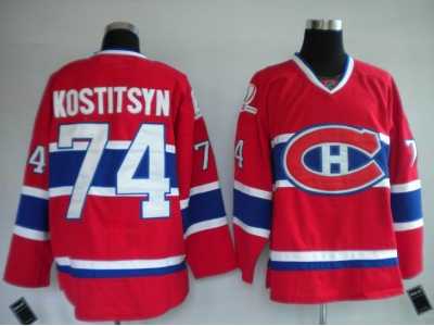 nhl montreal canadiens #74 kostitsyn red ch