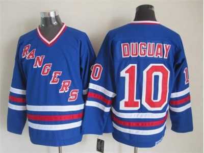 NHL New York Rangers #10 Ron Duguay Blue jerseys