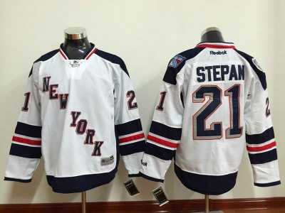 NHL New York Rangers #21 Derek Stepan white Third Stitched Jerseys