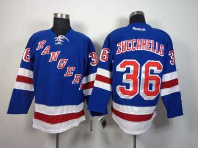 NHL New York Rangers #36 Mats Zuccarello Blue Home Jerseys