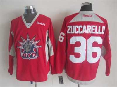 NHL New York Rangers #36 Mats Zuccarello red Jerseys