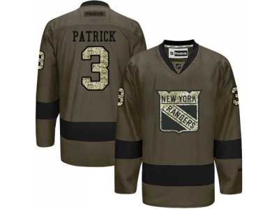 New York Rangers #3 James Patrick Green Salute to Service Stitched NHL Jersey