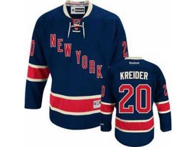 nhl New York Rangers #20 Chris Kreider Dark Blue Jersey