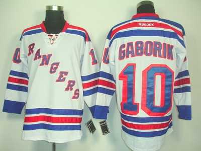 nhl new york rangers #10 gaborik white