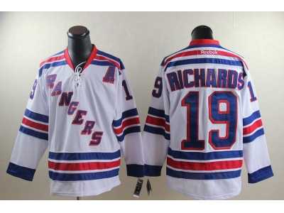 nhl new york rangers #19 richards white