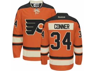 Men's Reebok Philadelphia Flyers #34 Chris Conner Authentic Orange New Third NHL Jersey