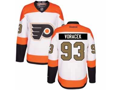 Men's Reebok Philadelphia Flyers #93 Jakub Voracek Authentic White 3rd NHL Jersey