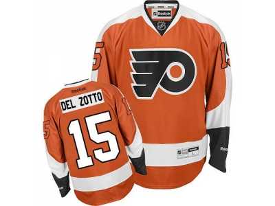 Philadelphia Flyers #15 Michael Del Zotto Orange Home Stitched NHL Jersey