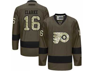 Philadelphia Flyers #16 Bobby Clarke Green Salute to Service Stitched NHL Jersey