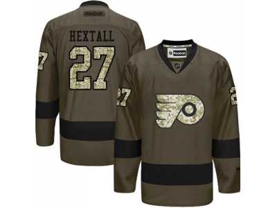 Philadelphia Flyers #27 Ron Hextall Green Salute to Service Stitched NHL Jersey