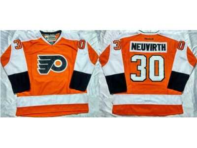 Philadelphia Flyers #30 Michal Neuvirth Orange Home Stitched NHL Jersey