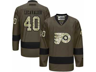 Philadelphia Flyers #40 Vincent Lecavalier Green Salute to Service Stitched NHL Jersey