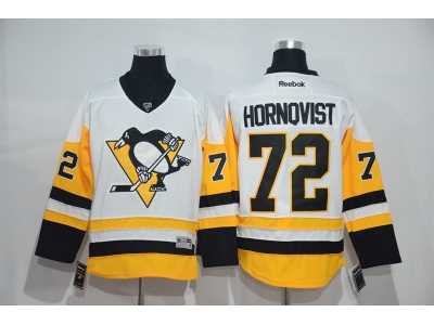 Men's Pittsburgh Penguins #72 Patric Hornqvist White New Away Stitched NHL Jersey