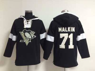 NHL Pittsburgh Penguins #71 Evgeni Malkin black jerseys[pullover hooded sweatshirt]