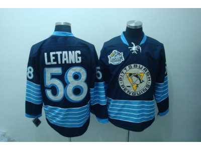 Pittsburgh Penguins 2011 Winter Classic #58 letang Premier Jersey blue
