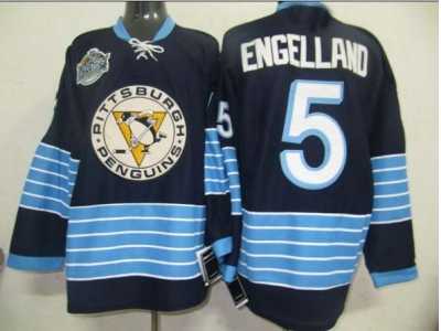 Pittsburgh Penguins #5 Engelland 2011 winter classic blue